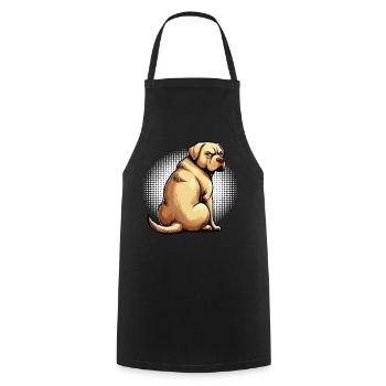 Labrador Labrador propriétaire Labrador lover - Tablier de cuisine - noir - Devant - AI Model Male 185 dark (185cm)