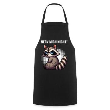 Nerv Mich Nicht Waschbär Waschbären Waldtier - Kochschürze - Schwarz - Vorne - AI Model Male 185 dark (185cm)