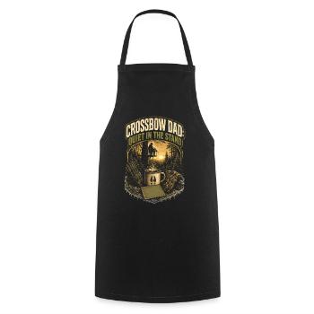 Arbalète Arbalète Tireur Père - Tablier de cuisine - noir - Devant - AI Model Male 185 dark (185cm)