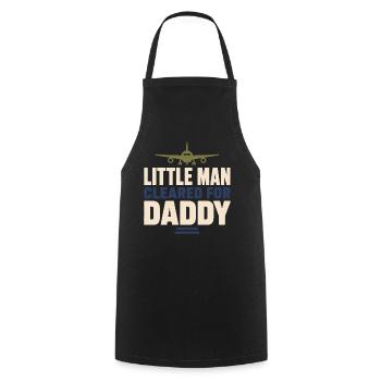 Bienvenue à la maison, Papa Retour militaire - Tablier de cuisine - noir - Devant - AI Model Male 185 dark (185cm)
