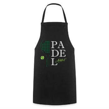 Padel_Addict - Cooking Apron - black - Front - AI Model Male 185 dark (185cm)