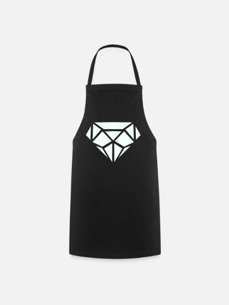 Diamant  - Kochschürze - Schwarz