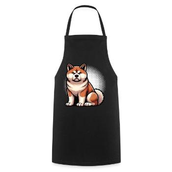 Akita Akita propriétaire Akitas Akita amoureux Akitafan - Tablier de cuisine - noir - Devant - AI Model Male 185 dark (185cm)