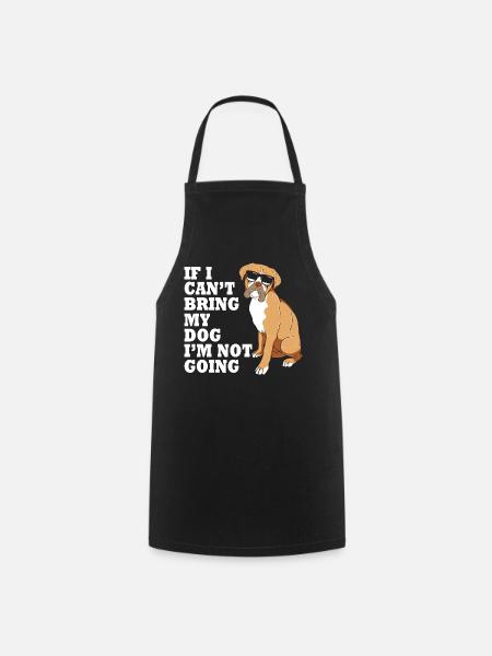 Boxer Hund - Kochschürze - Schwarz