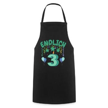 enfin 3 - Tablier de cuisine - noir - Devant - AI Model Male 185 dark (185cm)