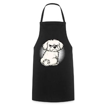 Malteser Propriétaire Maltese Lovers - Tablier de cuisine - noir - Devant - AI Model Male 185 dark (185cm)