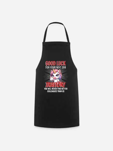 Lustiges Abschiedsgeschenk - Kochschürze - Schwarz