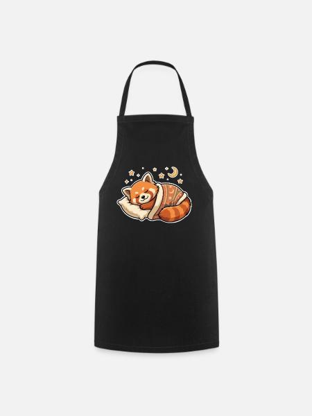 Panda Schlafen - Kochschürze - Schwarz