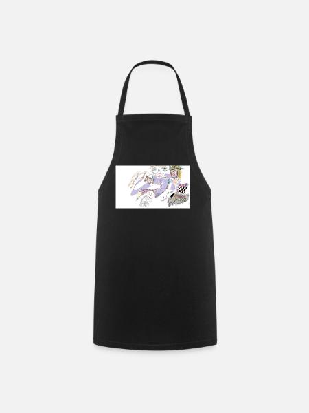 Rêvasser aux oiseaux - Tablier de cuisine - noir