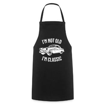 I'm not an old, I'm classic - Cooking Apron - black - Front - AI Model Male 185 dark (185cm)