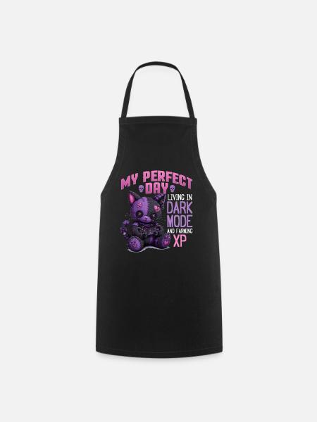 Pastel Goth Soft Goth Gaming Gamer - Kochschürze - Schwarz