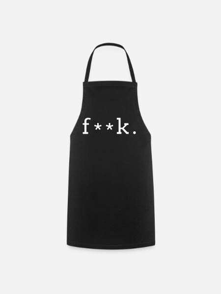 f__k - Kochschürze - Schwarz