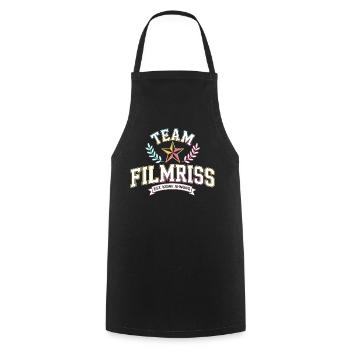 Mallorca Team Filmriss Party JGA Partycrew Malle - Kochschürze - Schwarz - Vorne - AI Model Male 185 dark (185cm)