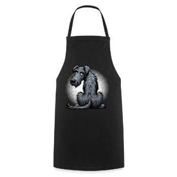 Irish Wolfhound Wolfhound Wolfhound Owner Wolfhound Fan - Cooking Apron - black - Front - AI Model Male 185 dark (185cm)