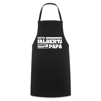 Birth of Albert - Cooking Apron - black - Front - AI Model Male 185 dark (185cm)