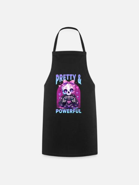 Pastel Goth Soft Goth Gaming Gamer - Kochschürze - Schwarz