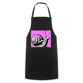 Escargot - Tablier de cuisine - noir - Devant - AI Model Male 185 dark (185cm)