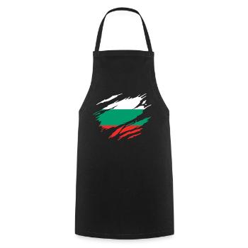 Bulgarie Drapeau Bulgare - Tablier de cuisine - noir - Devant - AI Model Male 185 dark (185cm)
