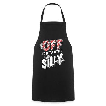 Je pars faire un peu la folie - Tablier de cuisine - noir - Devant - AI Model Male 185 dark (185cm)