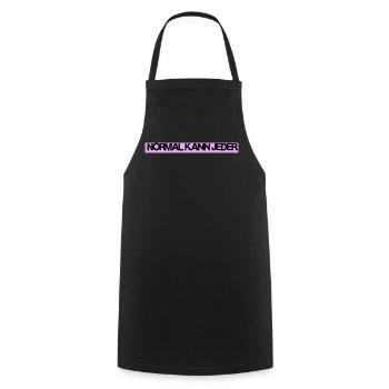 Normal kann jeder / Lustiges T-Shirt für jeden Tag - Kochschürze - Schwarz - Vorne - AI Model Male 185 dark (185cm)