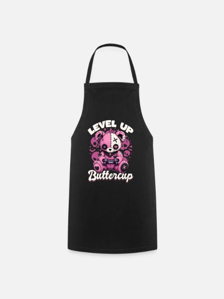 Pastel Goth Soft Goth Gaming Gamer - Kochschürze - Schwarz