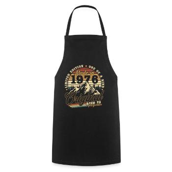 1976 Vintage Vintage Birthday Gift Retro - Cooking Apron - black - Front - AI Model Male 185 dark (185cm)