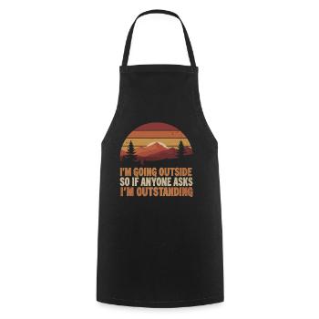 Diction extérieure : Exceptionnel - Tablier de cuisine - noir - Devant - AI Model Male 185 dark (185cm)