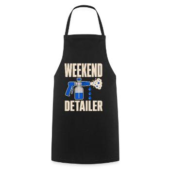 Garage Detailer Car Detailing Car Detailer - Cooking Apron - black - Front - AI Model Male 185 dark (185cm)