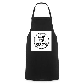 Big Dog Circle Porträt-Tee - Kochschürze - Schwarz - Vorne - AI Model Male 185 dark (185cm)