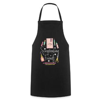 Petites amies en album - Tablier de cuisine - noir - Devant - AI Model Male 185 dark (185cm)