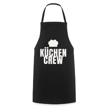 Kitchen Crew Chef Gastro Restaurant Chef's Hat - Cooking Apron - black - Front - AI Model Male 185 dark (185cm)