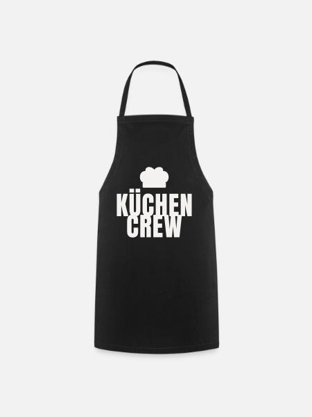 Kitchen Crew Chef Gastro Restaurant Chef's Hat - Cooking Apron - black