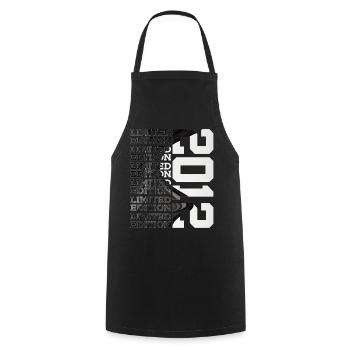 14 YEARS OLD LIMITED EDITION 2012 14TH BIRTHDAY - Cooking Apron - black - Front - AI Model Male 185 dark (185cm)