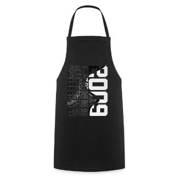 17 YEARS OLD LIMITED EDITION 2009 17TH BIRTHDAY - Cooking Apron - black - Front - AI Model Male 185 dark (185cm)
