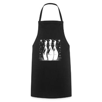Bowling - Tablier de cuisine - noir - Devant - AI Model Male 185 dark (185cm)