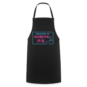 Welcome to Shibuya - Tablier de cuisine - noir - Devant - AI Model Male 185 dark (185cm)
