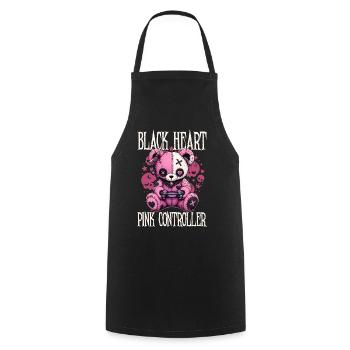 Pastel Goth Soft Goth Gaming Gamer - Tablier de cuisine - noir - Devant - AI Model Male 185 dark (185cm)