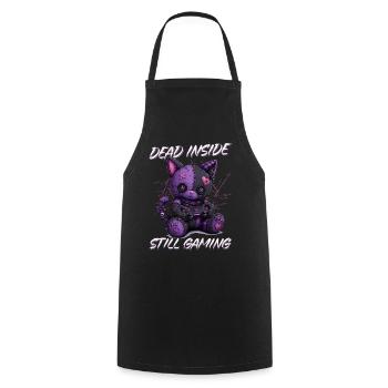 Pastel Goth Soft Goth Gaming Gamer - Tablier de cuisine - noir - Devant - AI Model Male 185 dark (185cm)