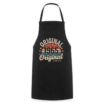 Original Juillet 1965 Anniversaire Vintage Retro - Tablier de cuisine - noir - Devant - AI Model Male 185 dark (185cm)