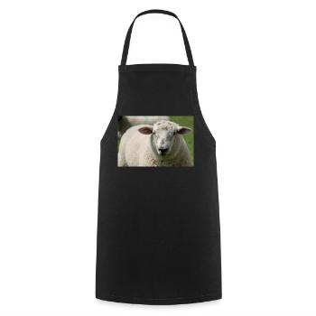 Gros plan d’un mouton - Tablier de cuisine - noir - Devant - AI Model Male 185 dark (185cm)
