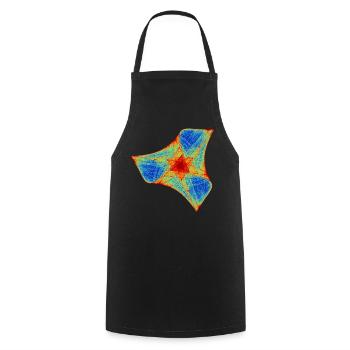 Fire Boomerang – Chaos Theory - Cooking Apron - black - Front - AI Model Male 185 dark (185cm)