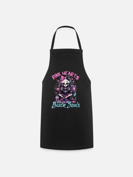Pastel Goth Soft Goth Gaming Gamer - Kochschürze - Schwarz