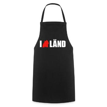 I Love Länd Baden-Württemberg - Cooking Apron - black - Front - AI Model Male 185 dark (185cm)