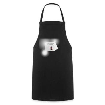 Nie Wieder Alkohol Flaschen-Symbol - Kochschürze - Schwarz - Vorne - AI Model Male 185 dark (185cm)