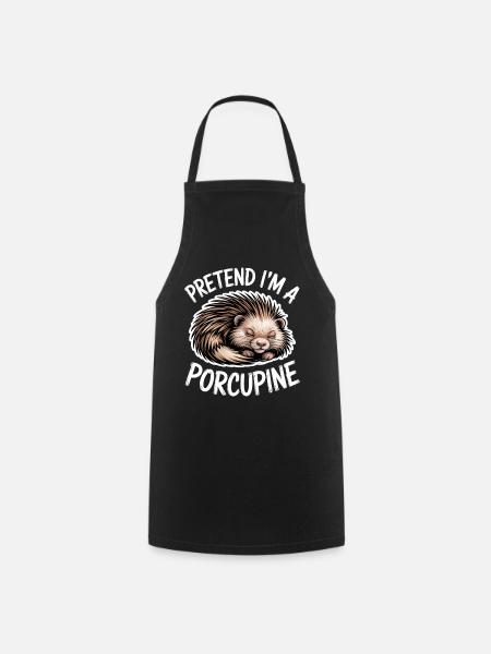 Stachelschweine Sprüche Stachelschweine Geschenk - Kochschürze - Schwarz