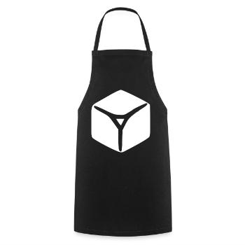 Eiswürfel weiß Eis Geschenk  - Cooking Apron - black - Front - AI Model Male 185 dark (185cm)