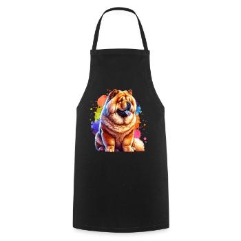 Chowchow Geschenk - Kochschürze - Schwarz - Vorne - AI Model Male 185 dark (185cm)