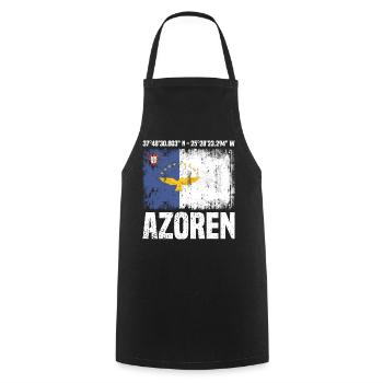 Island trip Azores - Cooking Apron - black - Front - AI Model Male 185 dark (185cm)