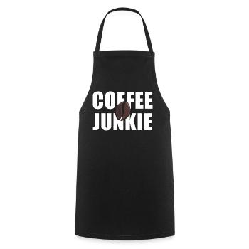 Coffee Junkie: Koffein-Liebe - Kochschürze - Schwarz - Vorne - AI Model Male 185 dark (185cm)