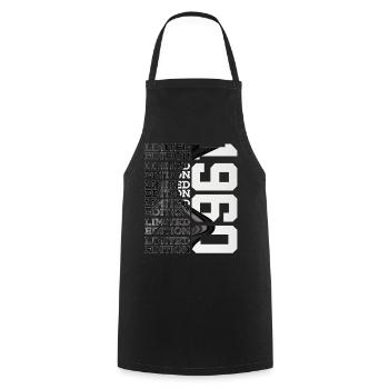 66 YEARS OLD LIMITED EDITION 1960 66TH BIRTHDAY - Cooking Apron - black - Front - AI Model Male 185 dark (185cm)